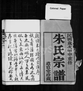 江苏常州武进颜塘桥朱氏宗谱(遗直堂)PDF电子版下载-家谱下载