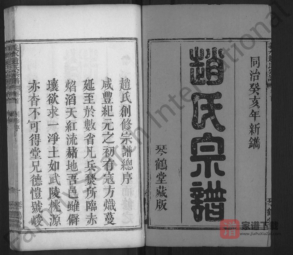 图片[2]-湖北黄冈罗田县义水赵氏宗谱（琴鹤堂）PDF电子版下载-家谱下载