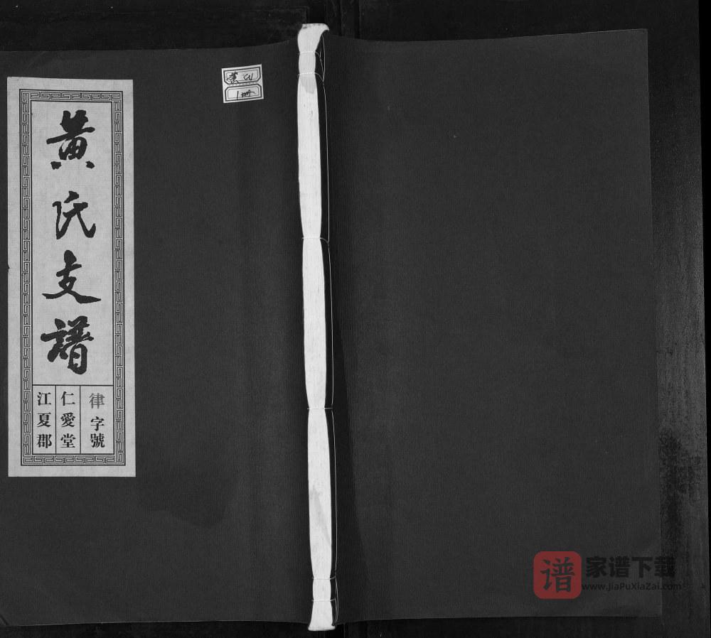 图片[1]-安徽合肥肥东县黄氏支谱（仁爱堂）PDF电子版下载-家谱下载