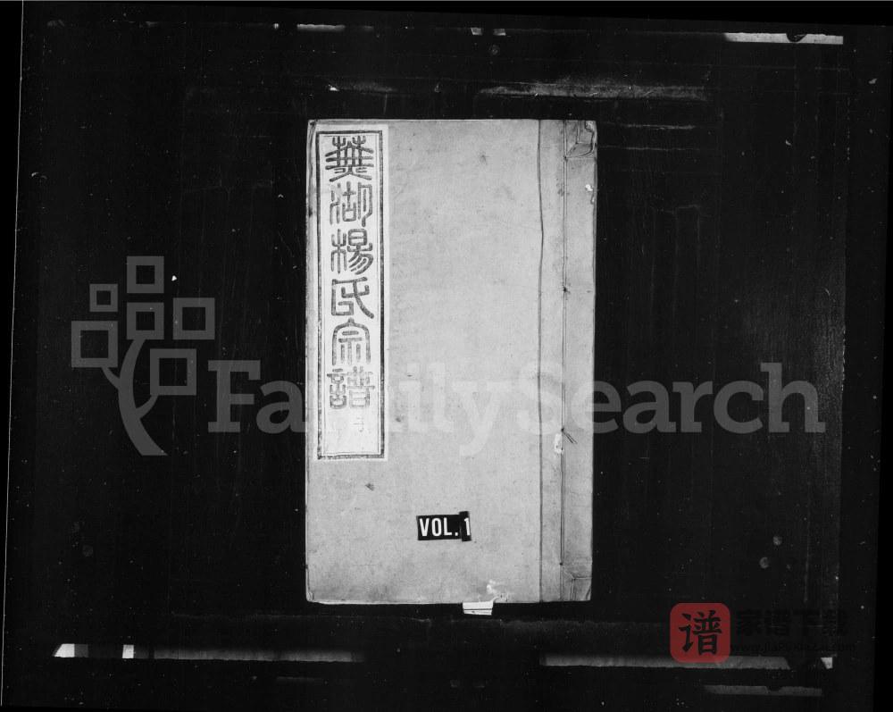 安徽芜湖杨氏宗谱PDF高清电子版下载