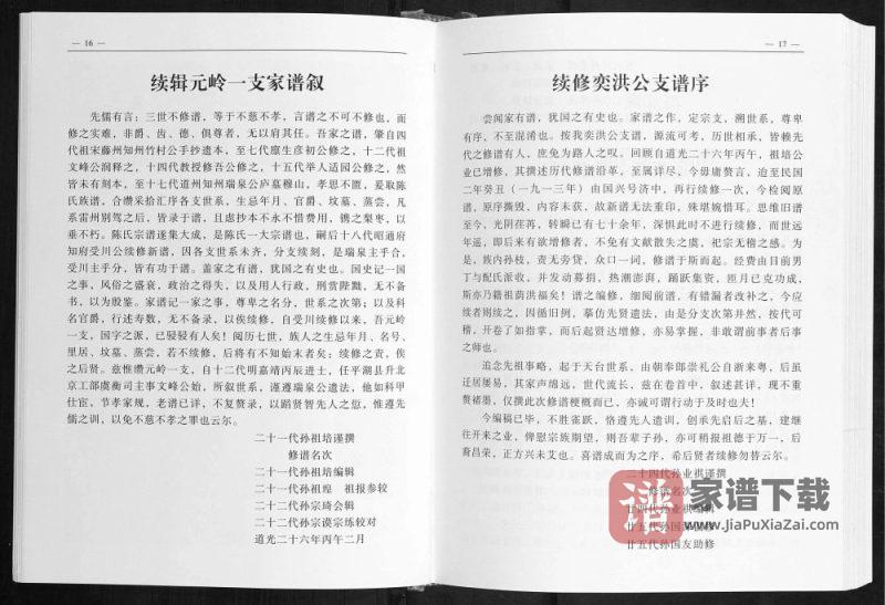 广西玉林陈氏家谱元岭公支PDF高清电子版下载-家谱下载