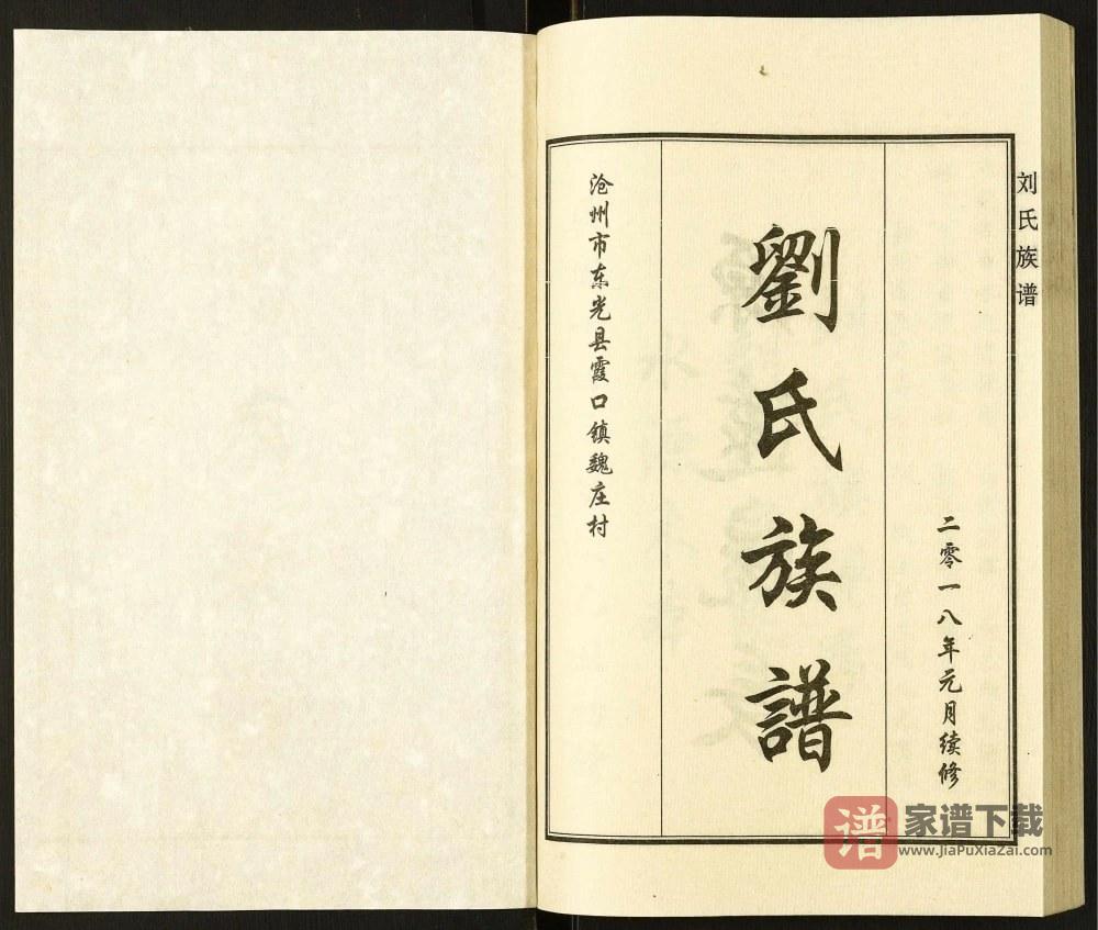 图片[2]-河北沧州东光县霞口镇魏庄村刘氏族谱PDF高清电子版下载-家谱下载