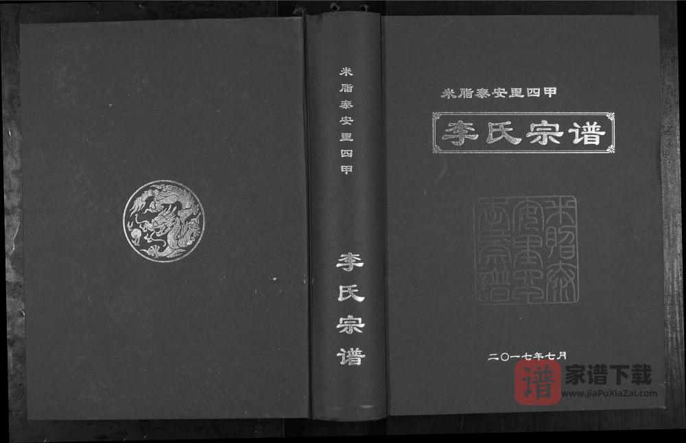 图片[1]-陕西榆林米脂泰安里四甲李氏宗谱PDF高清电子版下载-家谱下载