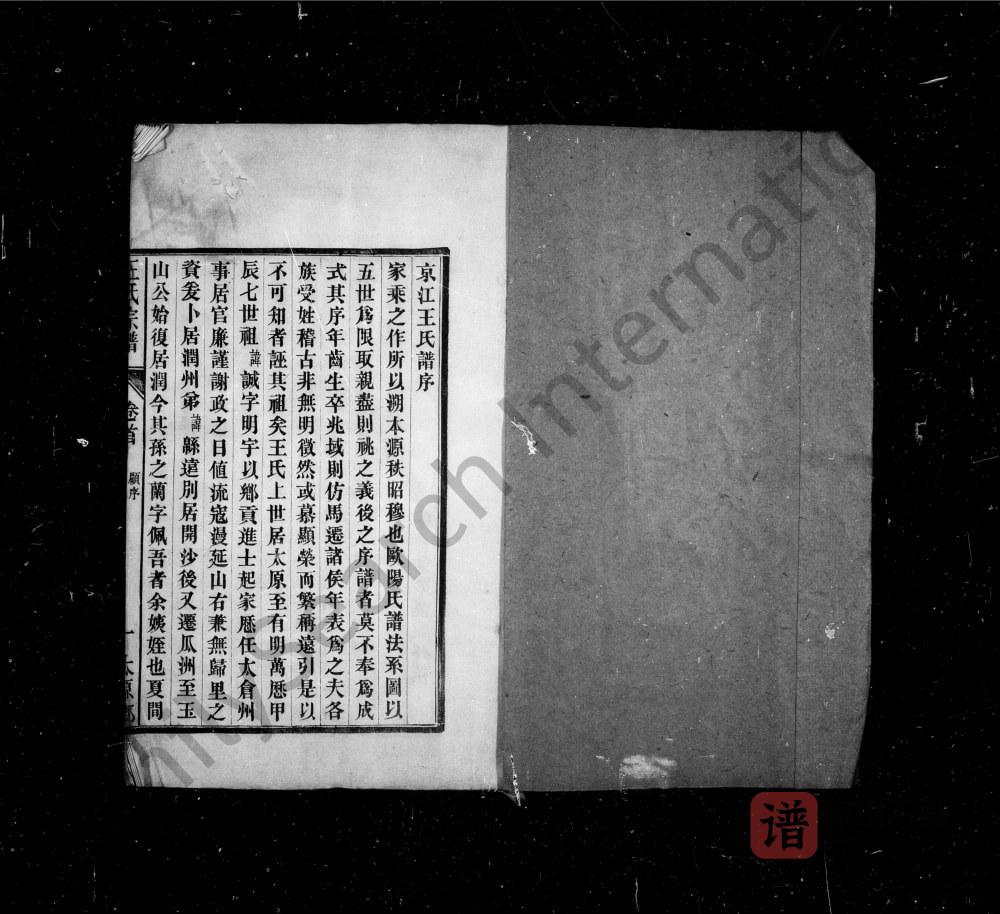 图片[1]-江苏镇江京江王氏宗谱PDF高清电子版下载-家谱下载