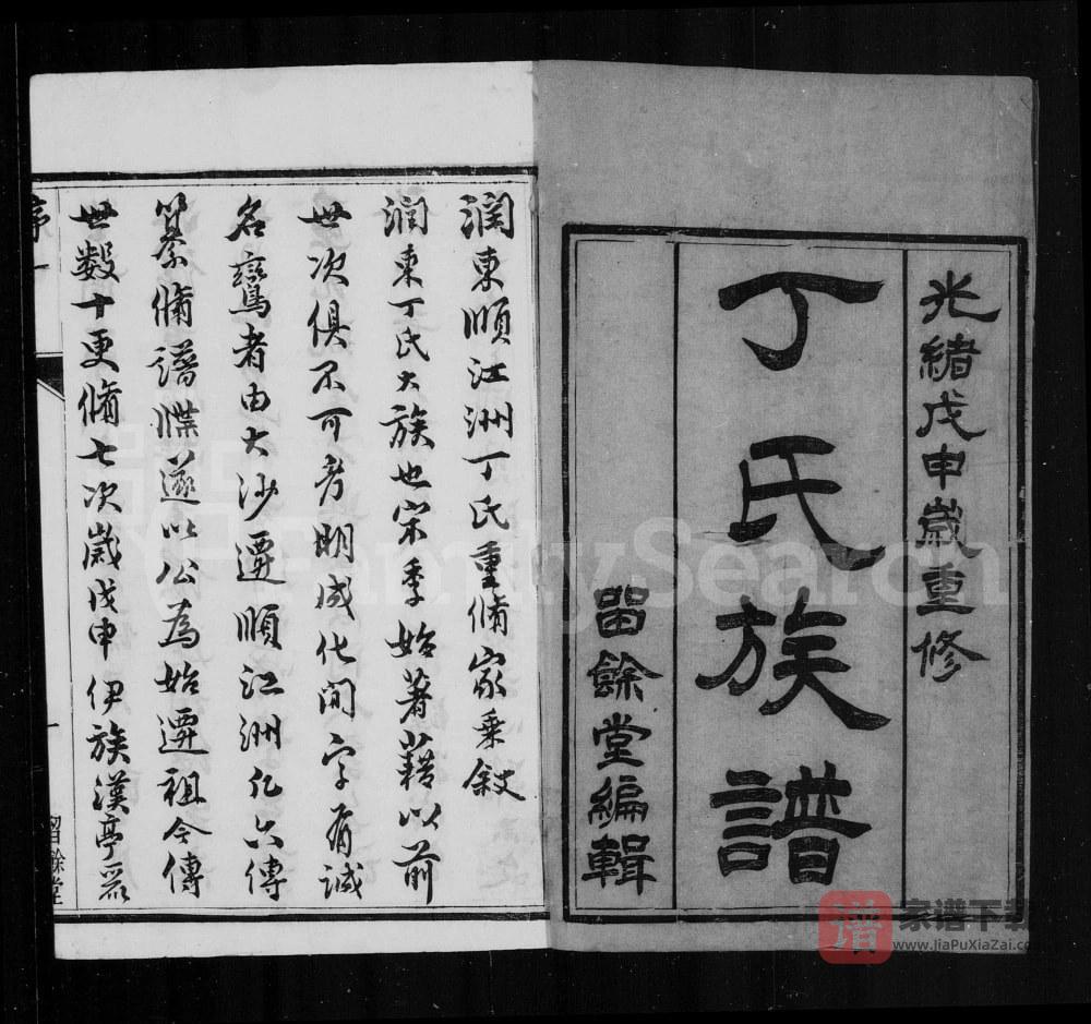 图片[1]-江苏镇江润东顺江洲丁氏家乘（留余堂）PDF高清电子版下载-家谱下载