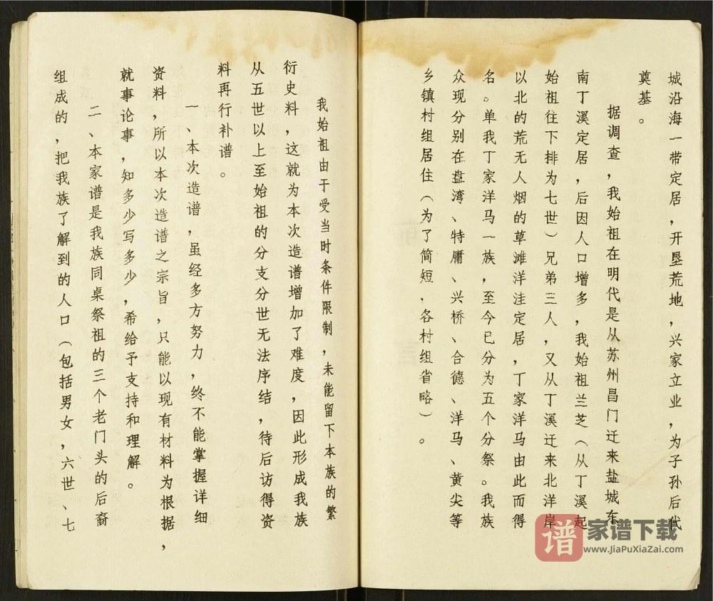 图片[2]-江苏盐城盐东丁家洋马丁氏家谱（济阳堂）PDF高清电子版下载-家谱下载