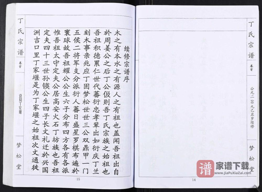图片[2]-湖北黄冈蕲春县丁氏宗谱（梦松堂）PDF高清电子版下载-家谱下载