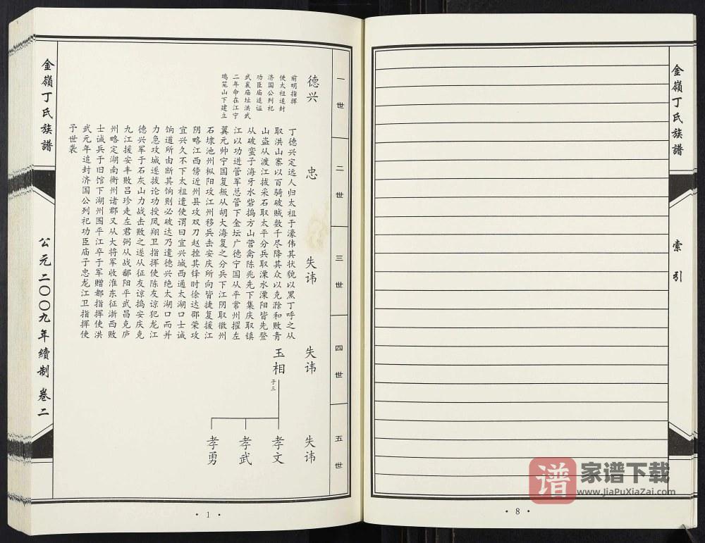图片[2]-山东淄博临淄区金岭丁氏族谱PDF高清电子版下载-家谱下载