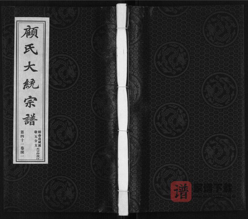 江苏无锡顾氏大统宗谱明命彦威派敬五分支（惇叙堂）PDF高清电子版下载-家谱下载
