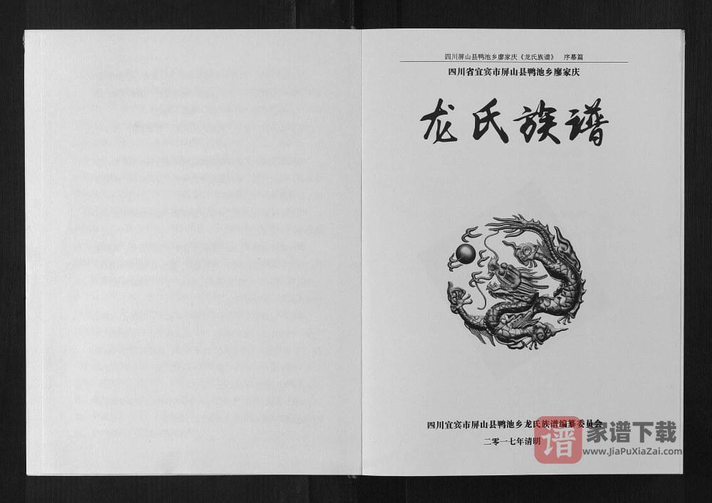 图片[1]-四川宜宾屏山县龙氏族谱PDF高清电子版下载-家谱下载