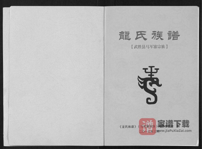 四川广安武胜县龙氏族谱PDF高清电子版下载-家谱下载