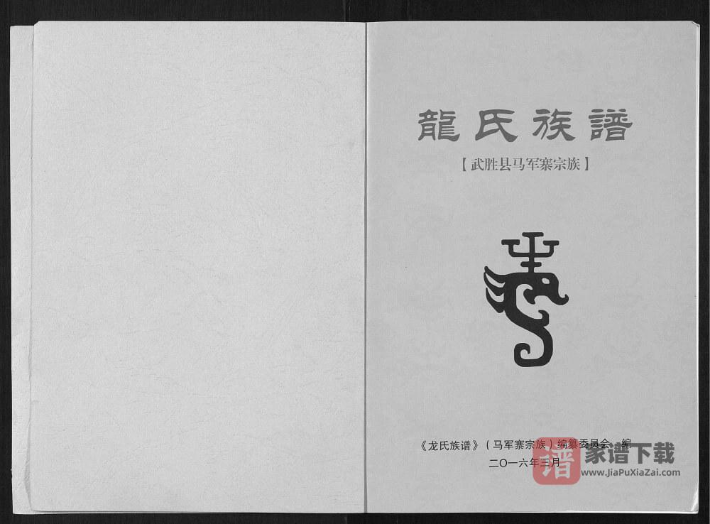 图片[1]-四川广安武胜县龙氏族谱PDF高清电子版下载-家谱下载