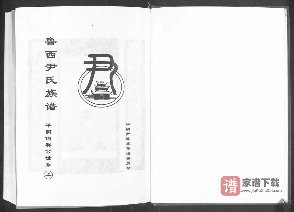 山东济南平阴县鲁西尹氏族谱（金水堂）PDF高清电子版下载