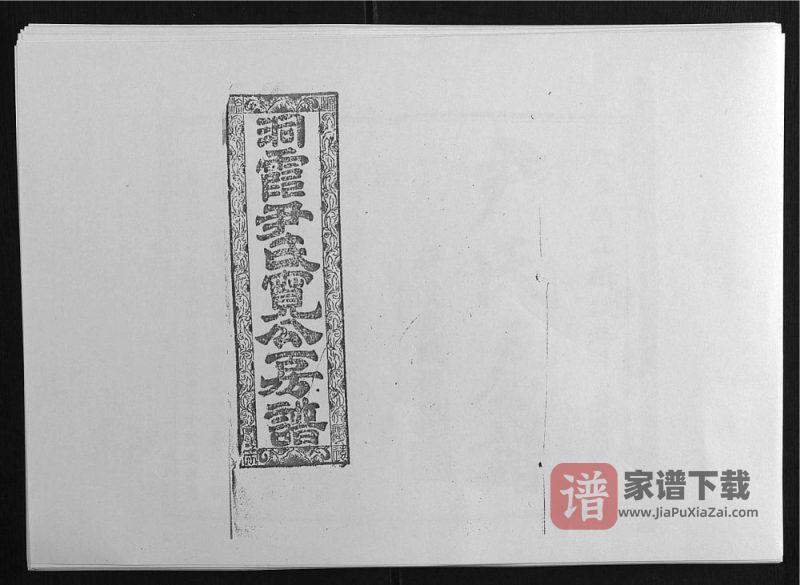 湖南邵阳邵东县洞霞尹氏宽公房谱(穆清堂)PDF高清电子版下载-家谱下载