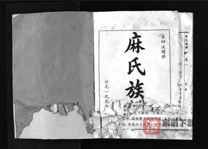 山东淄博邹平麻氏族谱PDF高清电子版下载-家谱下载