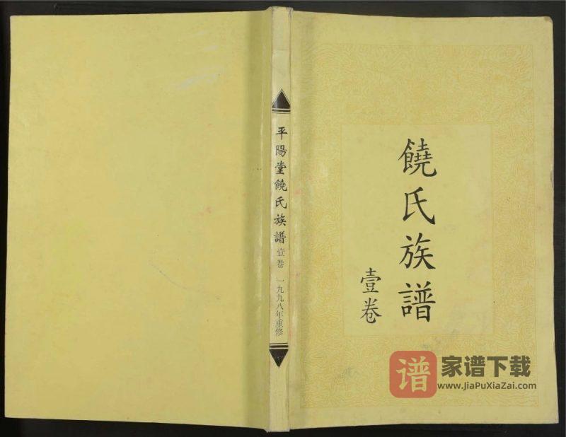 广东韶关饶氏族谱(平阳堂)PDF高清电子版下载-家谱下载