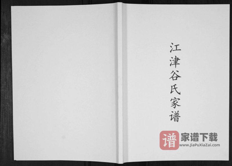 重庆江津谷氏家谱PDF高清电子版下载-家谱下载