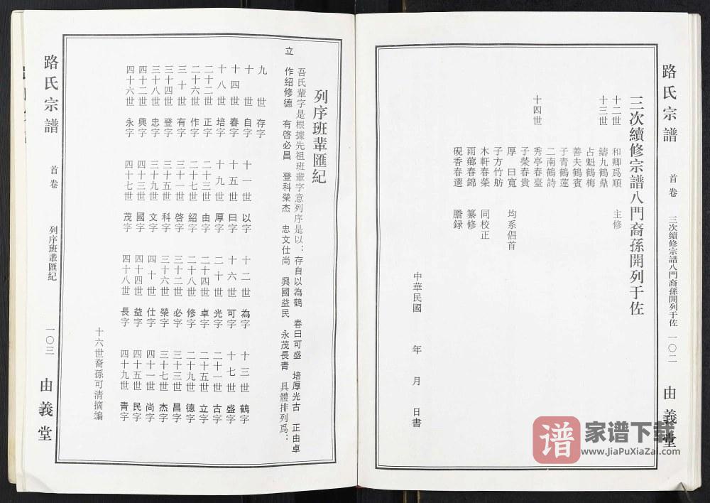 图片[2]-江苏盐城射阳县路氏宗谱（由义堂）PDF高清电子版下载-家谱下载