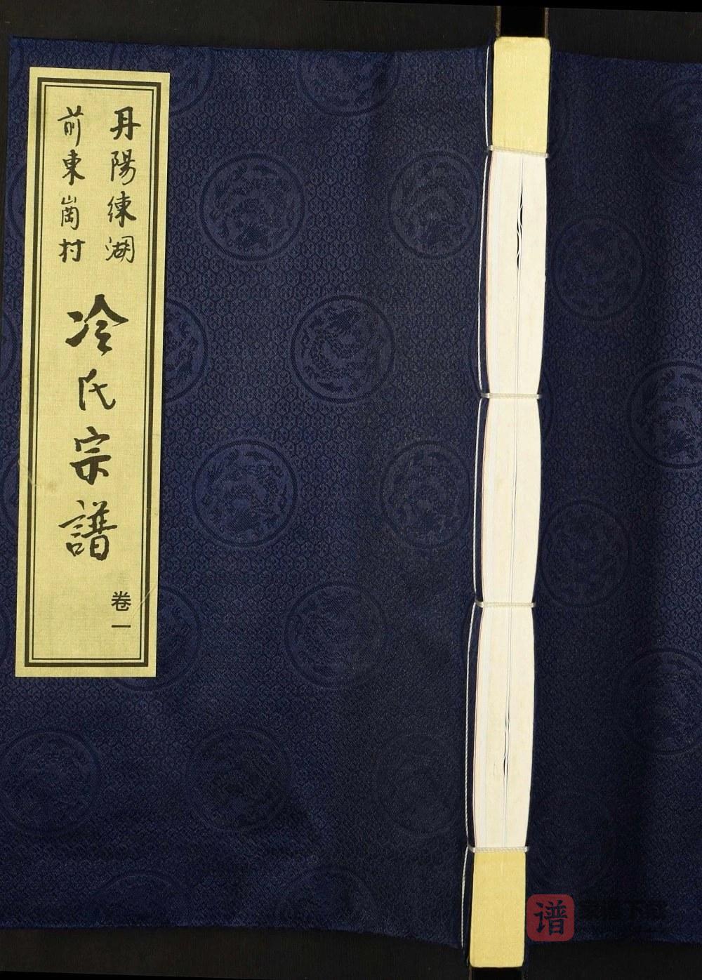 江苏丹阳练湖前东岗村冷氏宗谱（保和堂）PDF高清电子版下载