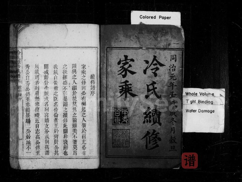 图片[2]-湖南娄底新化冷氏续修族谱PDF高清电子版下载-家谱下载