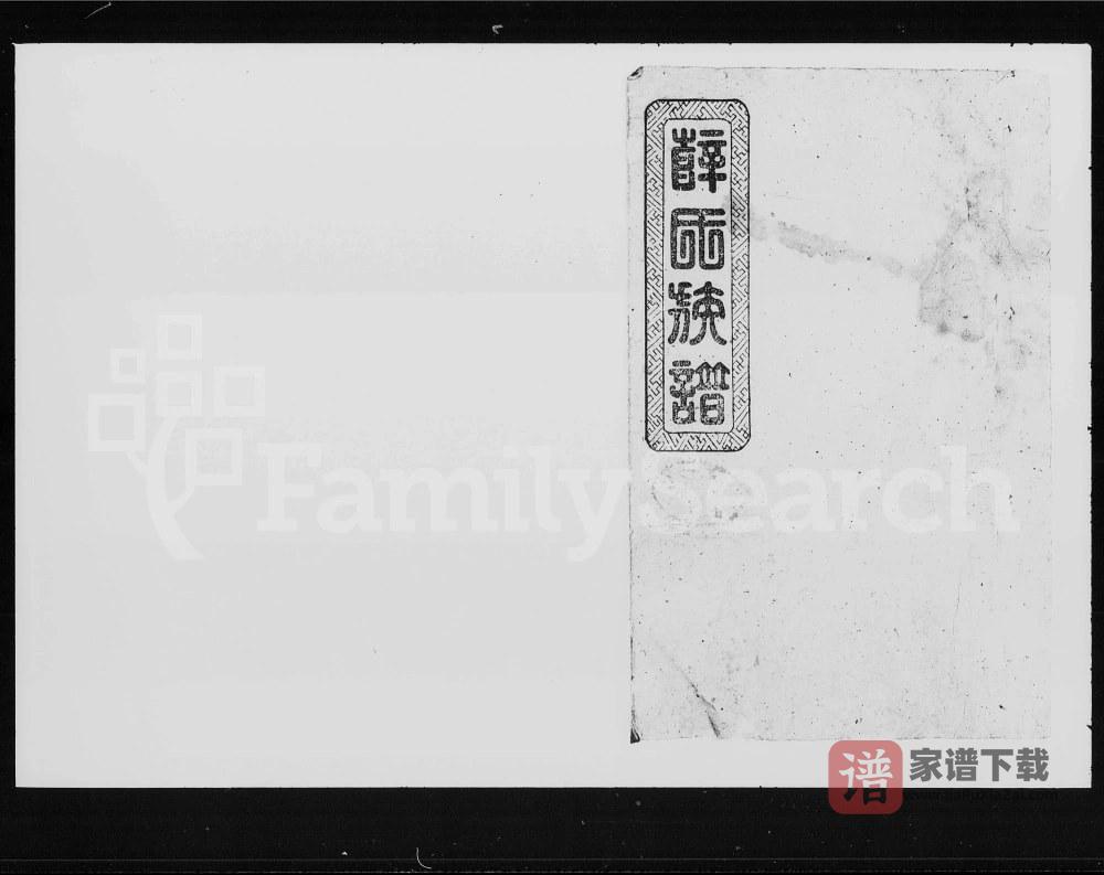 图片[1]-湖南益阳薛氏族谱PDF高清电子版下载-家谱下载