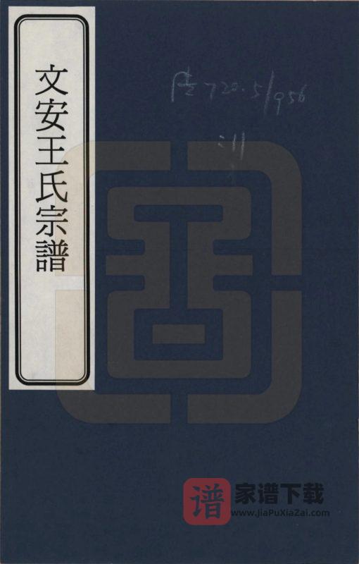 河北廊坊文安王氏宗谱PDF高清电子版下载-家谱下载