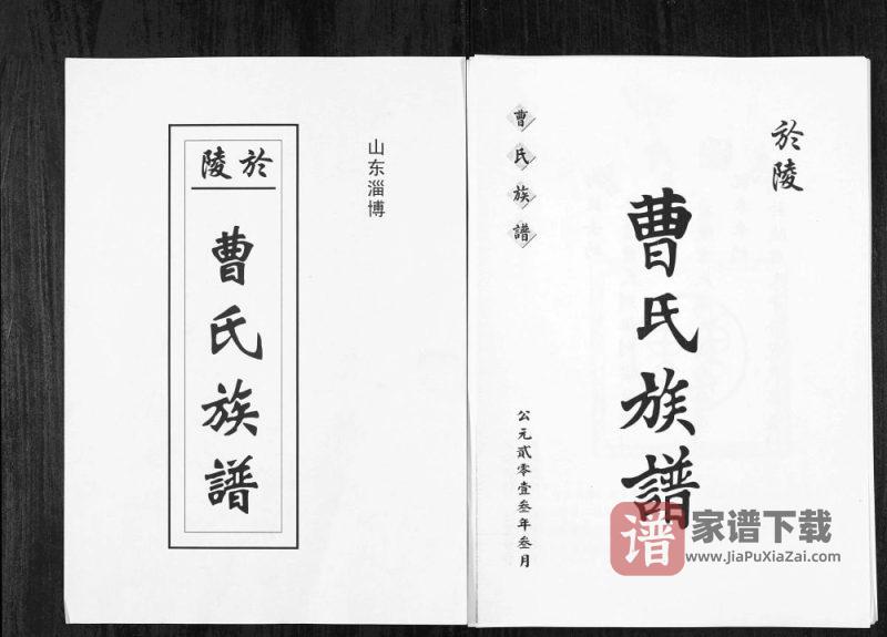 山东淄博於陵曹氏族谱PDF高清电子版下载-家谱下载