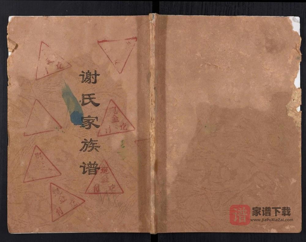 重庆开州区谢氏家族谱PDF高清电子版下载