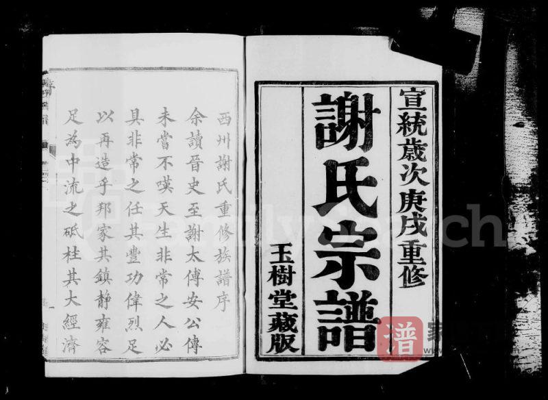 江苏丹阳西州谢氏宗谱(玉树堂)PDF高清电子版下载-家谱下载