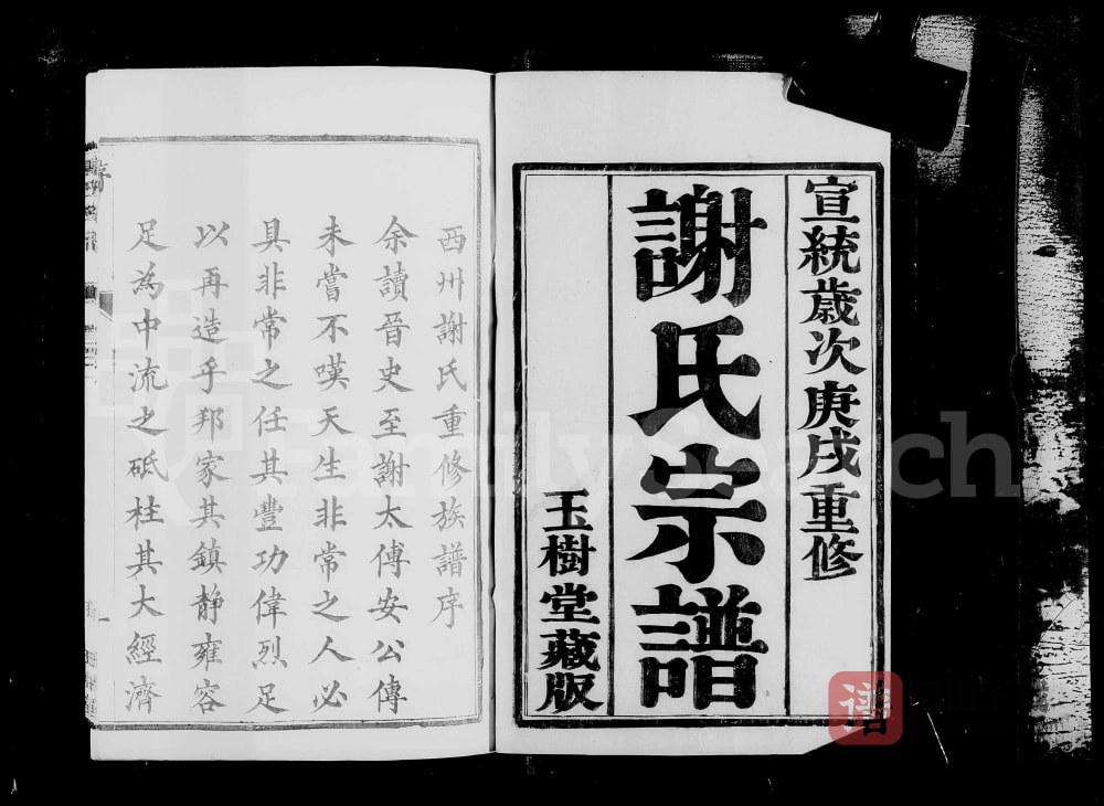 图片[1]-江苏丹阳西州谢氏宗谱（玉树堂）PDF高清电子版下载-家谱下载