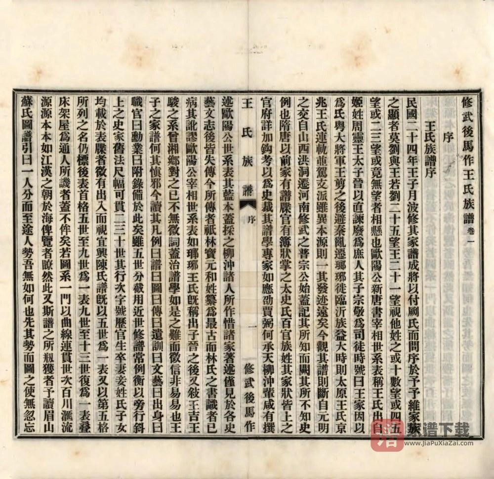 图片[2]-河南焦作修武后马作王氏族谱PDF高清电子版下载-家谱下载