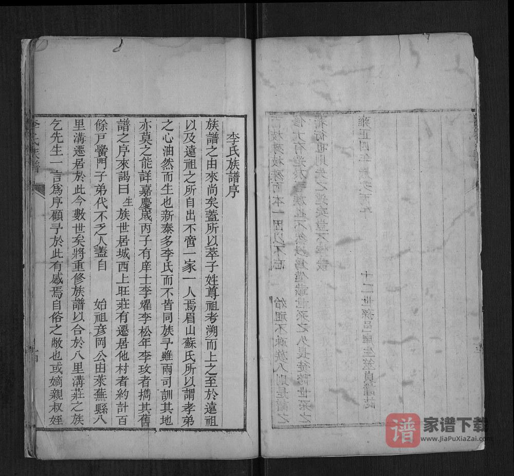 山东济南莱芜区李氏族谱PDF高清电子版下载
