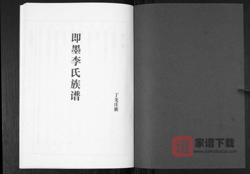 山东青岛即墨丁戈庄族李氏族谱PDF高清电子版下载-家谱下载