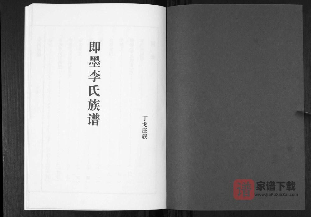 山东青岛即墨丁戈庄族李氏族谱PDF高清电子版下载