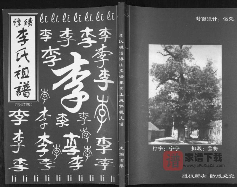 山东淄博李氏祖谱博山支谱东崮山纯仁祖支谱PDF高清电子版下载-家谱下载