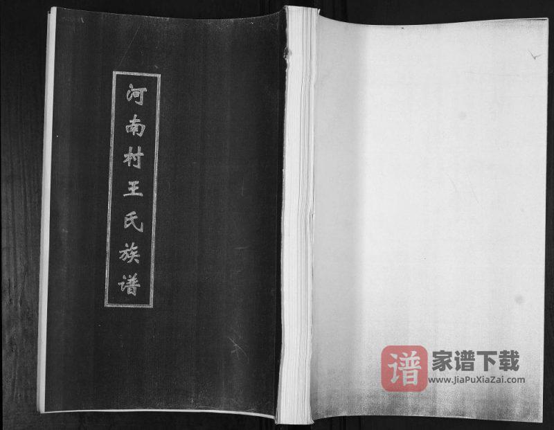 山东青岛即墨河南村王氏族谱PDF高清电子版下载-家谱下载