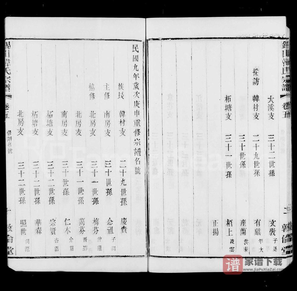 图片[2]-江苏无锡锡山韩氏宗谱（敦伦堂）PDF高清电子版下载-家谱下载