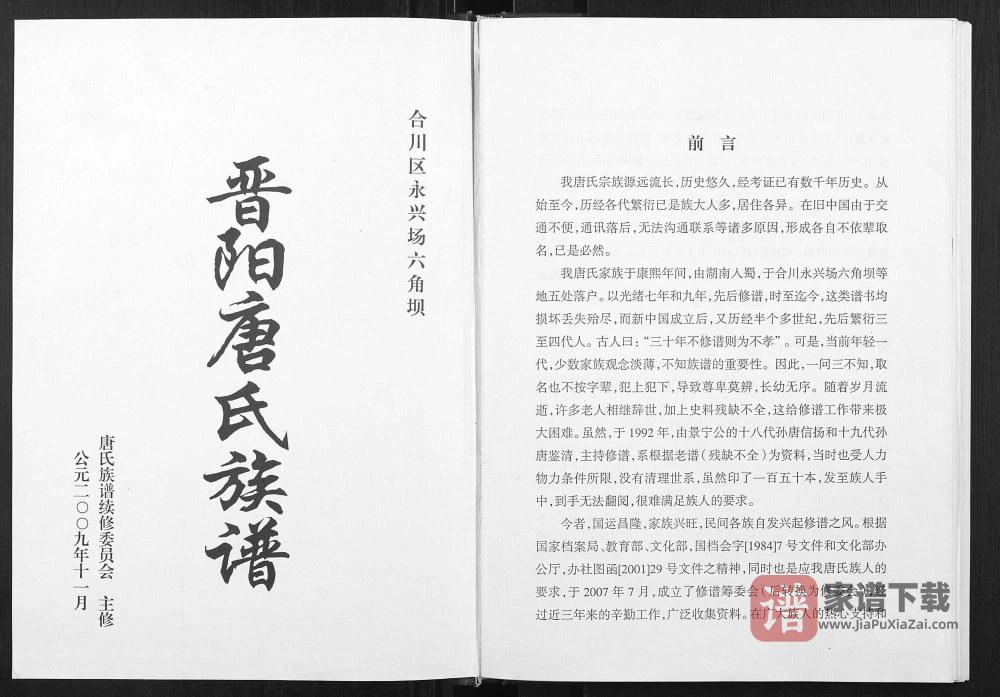 图片[2]-重庆合川区晋阳唐氏族谱PDF高清电子版下载-家谱下载