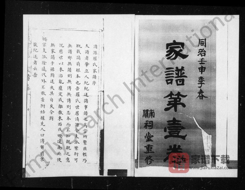 山西太原清徐县清源罗氏家谱PDF高清电子版下载-家谱下载