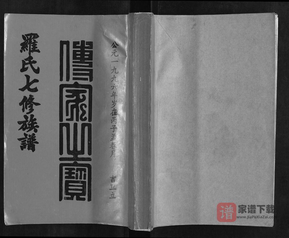 江西赣州赣雩兴罗氏七修族谱（豫章堂）PDF高清电子版下载