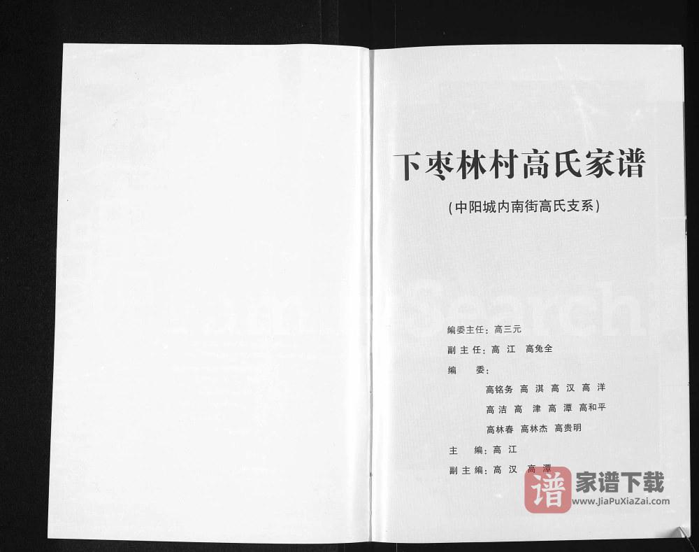 图片[2]-山西吕梁中阳县下枣林村高氏家谱PDF高清电子版下载-家谱下载