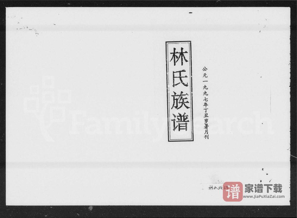 图片[1]-湖南邵阳西河林氏四修族谱（九龙堂）PDF高清电子版下载-家谱下载