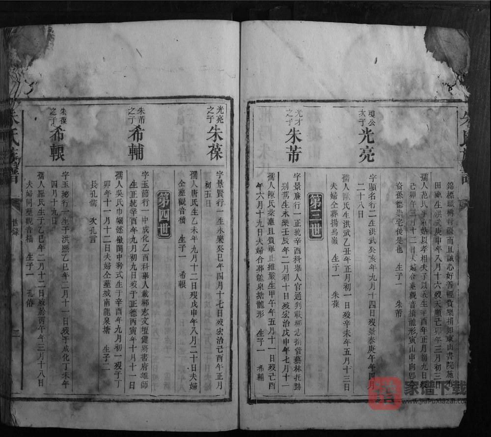 图片[2]-湖南郴州汝城县朱氏族谱PDF高清电子版下载-家谱下载