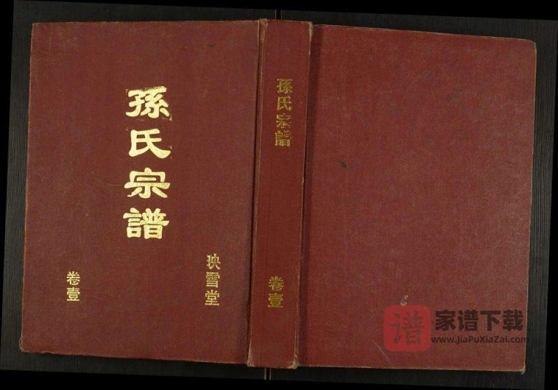 江苏盐城孙氏宗谱(映雪堂)PDF高清电子版下载-家谱下载
