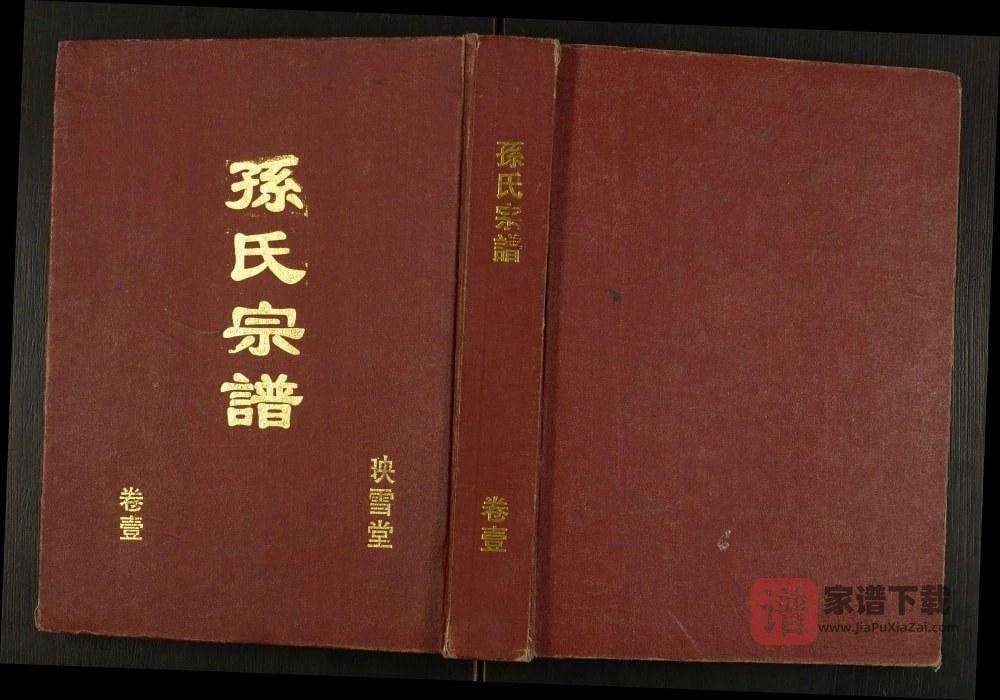 江苏盐城孙氏宗谱（映雪堂）PDF高清电子版下载