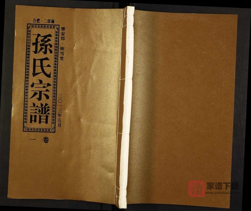 安徽合肥二郎庙孙氏宗谱（映雪堂）PDF高清电子版下载