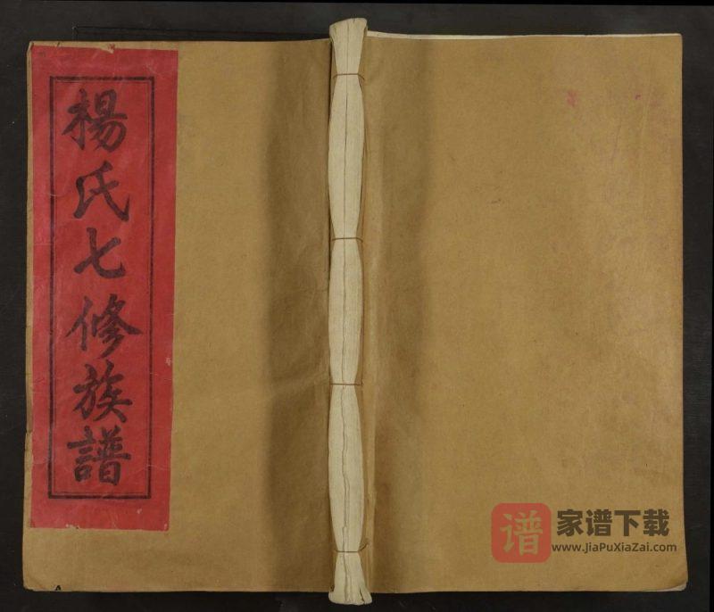 江西抚州东乡区桥头杨氏族谱PDF高清电子版下载-家谱下载