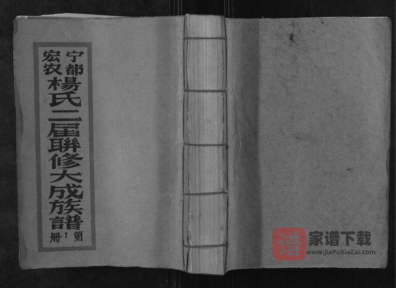 江西赣州宁都宏农杨氏二届联修大成族谱PDF高清电子版下载-家谱下载