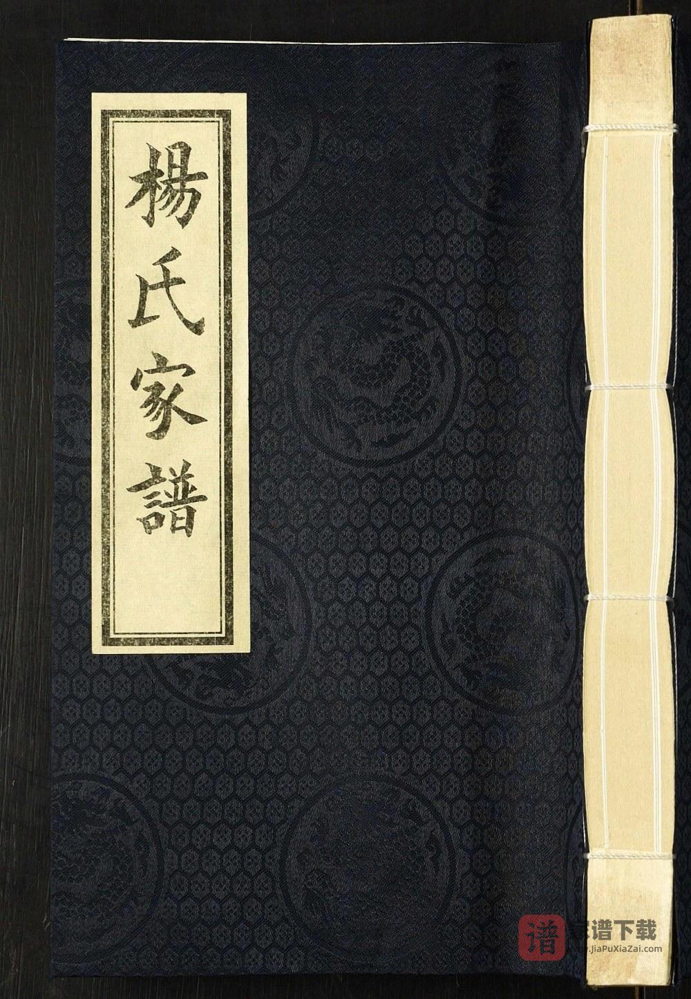 河北沧州沧县后侯村杨氏家谱PDF高清电子版下载