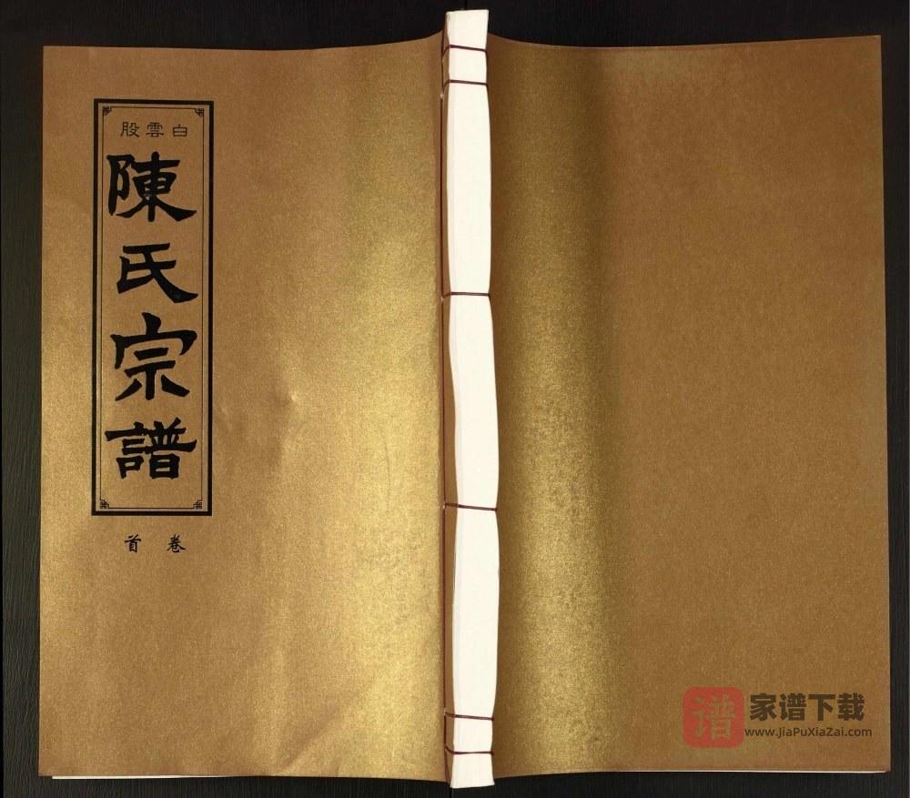 安徽铜陵枞阳县白云股陈氏宗谱（星聚堂）PDF高清电子版下载